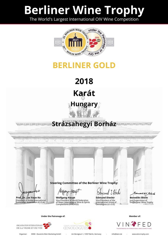 Aranyérem a Berliner Wein Trophy borversenyen