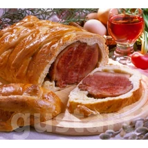 Tésztában sült husvéti sonka, recept, disznóvégés, gasztronómia