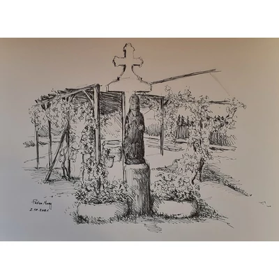 Pincefalu részlet, grafika