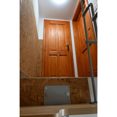 Strázsahegyi Napocska Guesthouse, staircase turning, sleeping area to the right