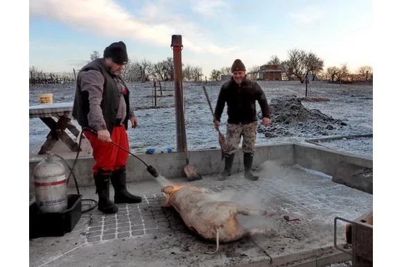 Szombati friss disznótoros menüre készültünk