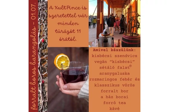 Amivel a KultPince várja vendégeit a Forralt Boros Barangolás ideje alatt