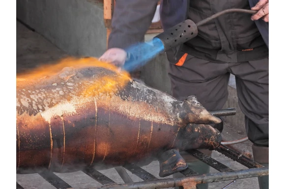 Céges disznóvágás január első munkanapján